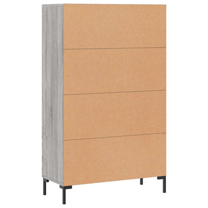 Highboard Grau Sonoma 69,5x31x115 cm Holzwerkstoff