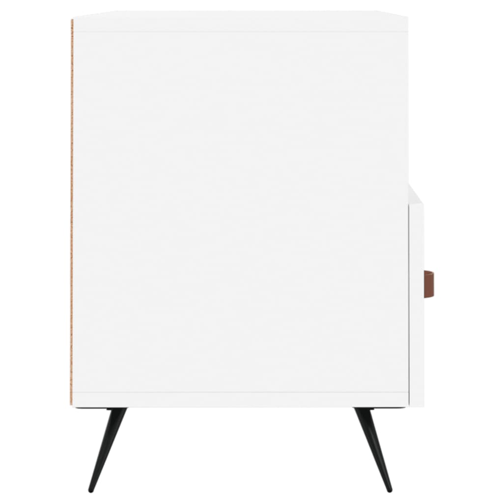 Meuble TV blanc 80x36x50 cm en bois