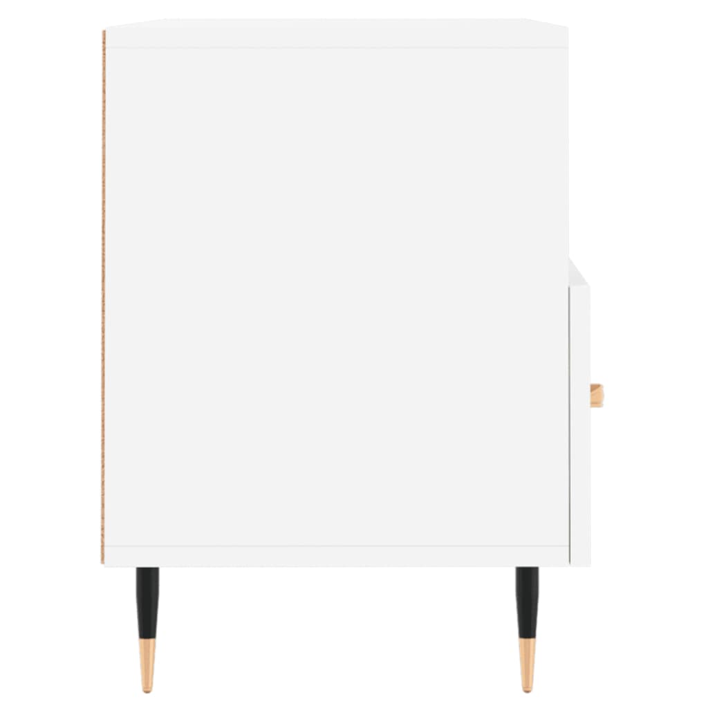 Meuble TV blanc 80x36x50 cm en bois