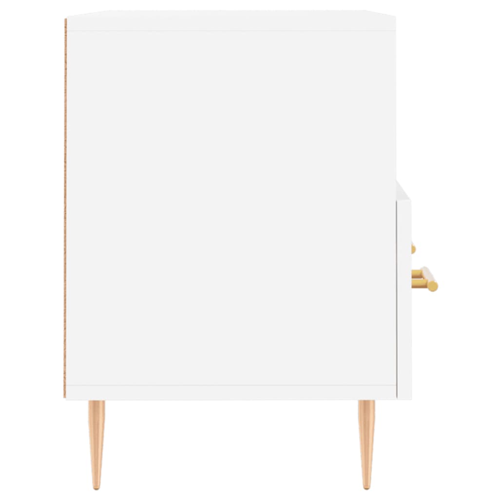Meuble TV blanc 80x36x50 cm en bois