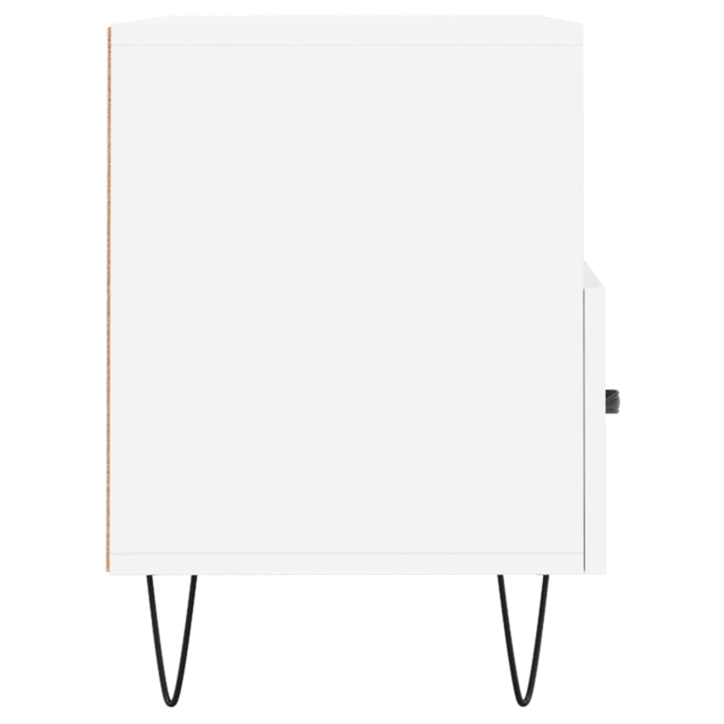 Meuble TV blanc 80x36x50 cm en bois