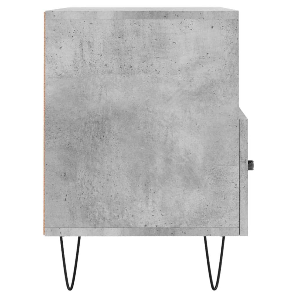 Meuble TV gris béton 80x36x50 cm en bois