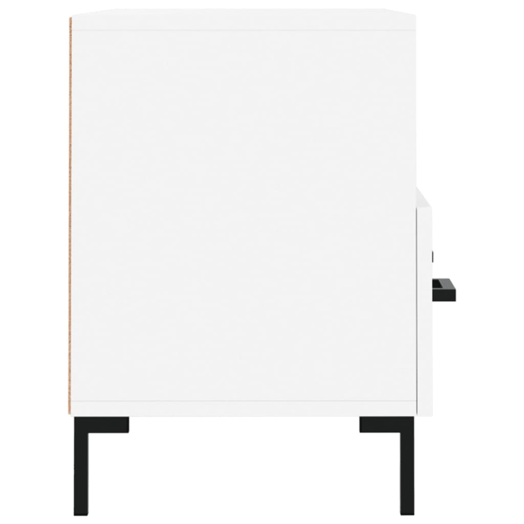 Meuble TV blanc 80x36x50 cm en bois