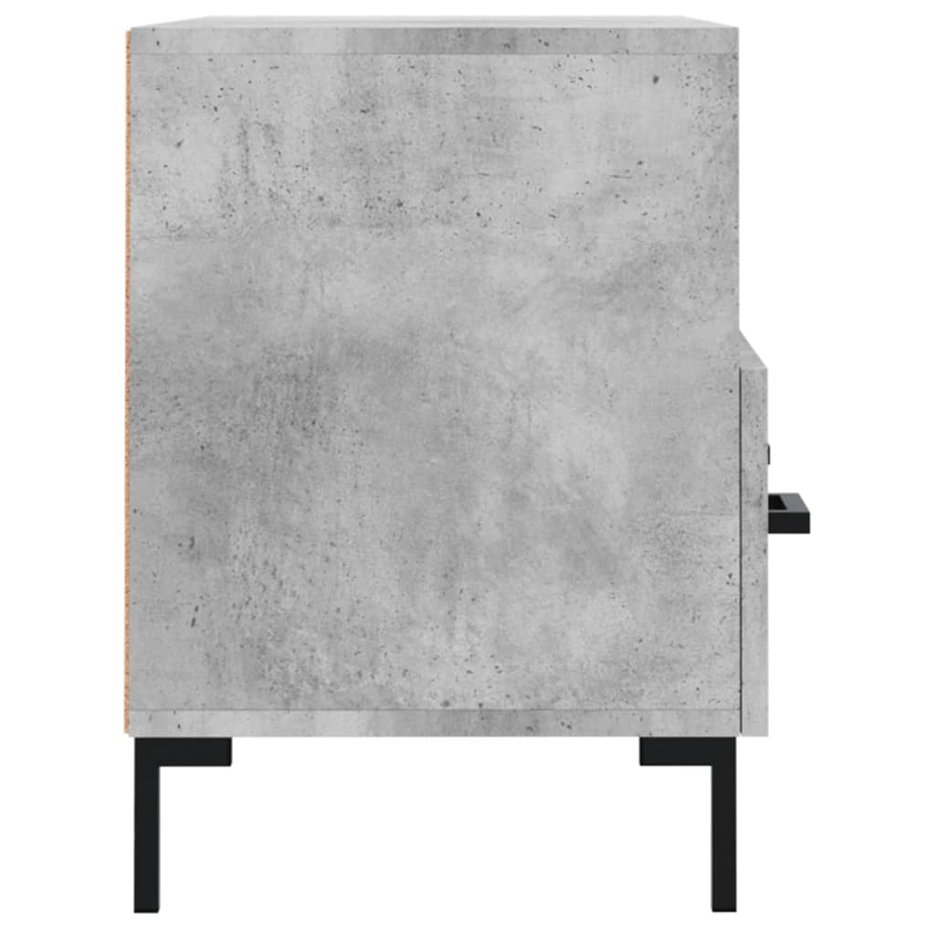 Meuble TV gris béton 80x36x50 cm en bois