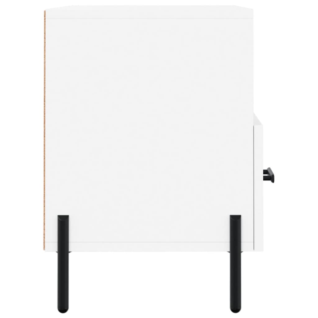 Meuble TV blanc 80x36x50 cm en bois