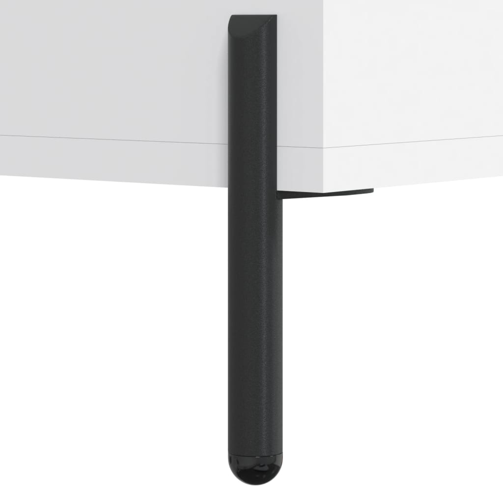 Meuble TV blanc 80x36x50 cm en bois
