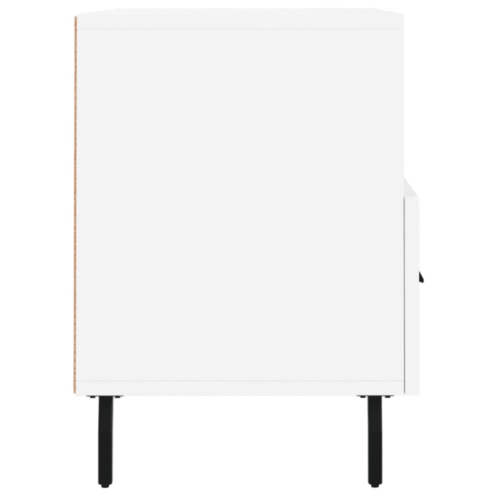 Meuble TV blanc 80x36x50 cm en bois