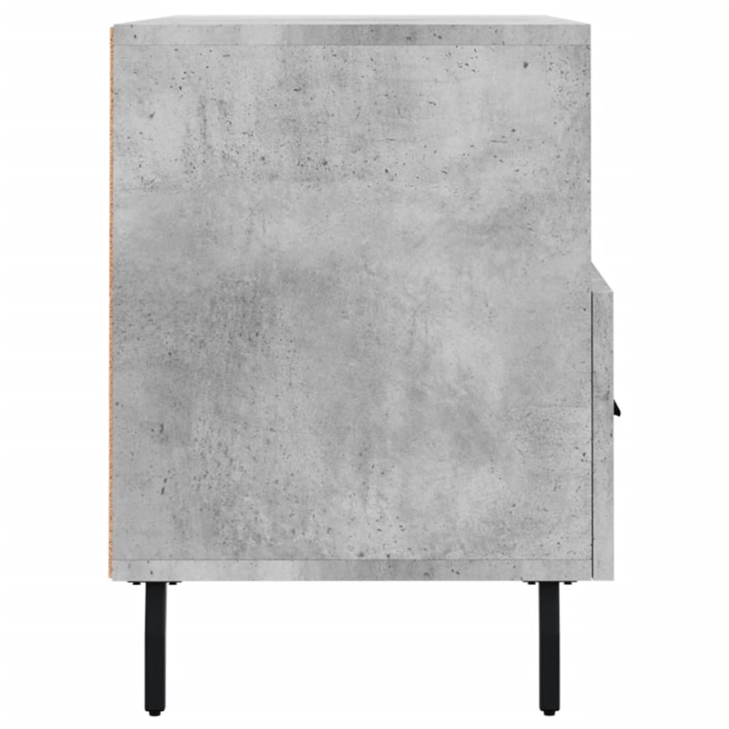 Meuble TV gris béton 80x36x50 cm en bois