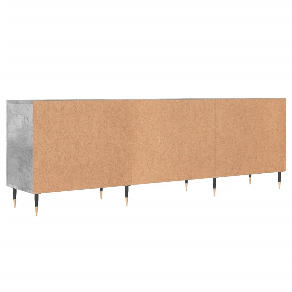 TV-Schrank Betongrau 150x30x50 cm Holzwerkstoff