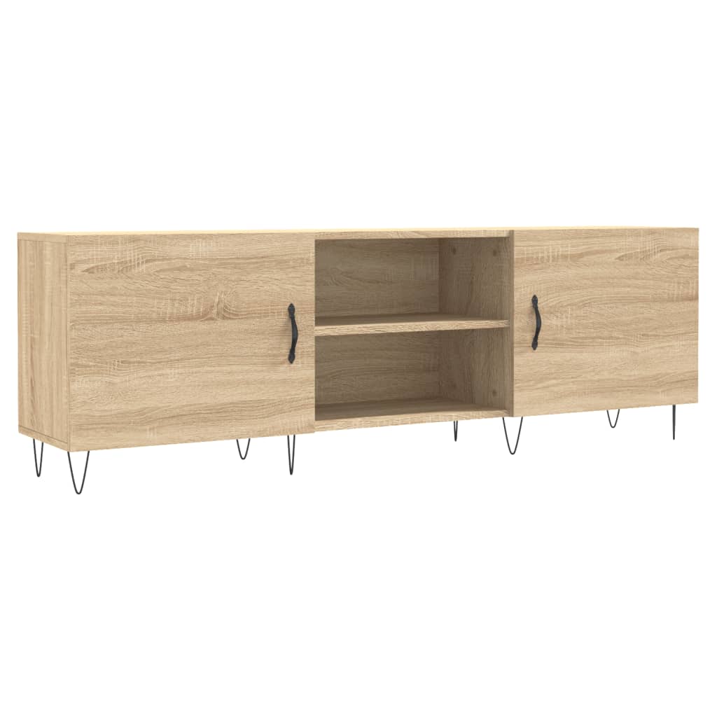 Meuble TV chêne Sonoma 150x30x50 cm matériau bois