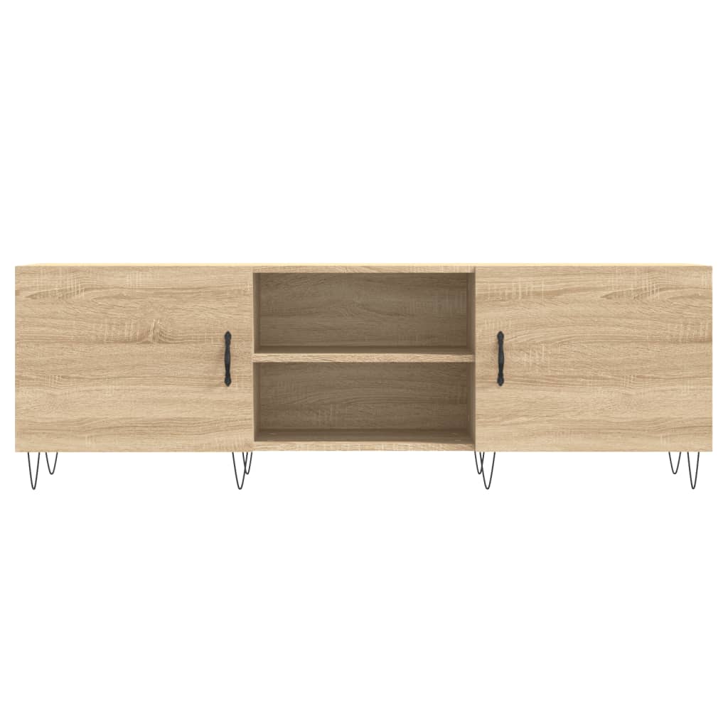 Meuble TV chêne Sonoma 150x30x50 cm matériau bois