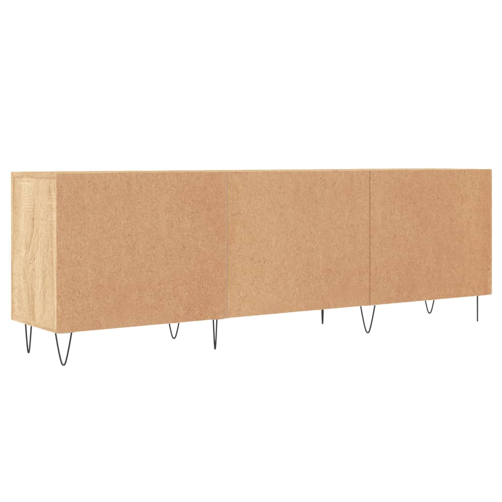 Meuble TV chêne Sonoma 150x30x50 cm matériau bois