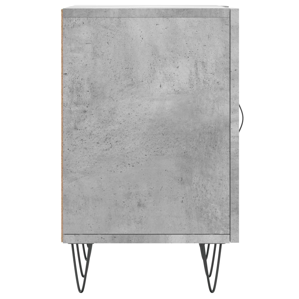 Meuble TV gris béton 150x30x50 cm en bois