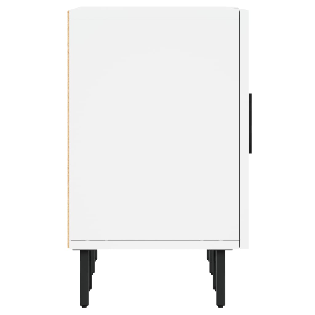 Meuble TV blanc 150x30x50 cm en bois