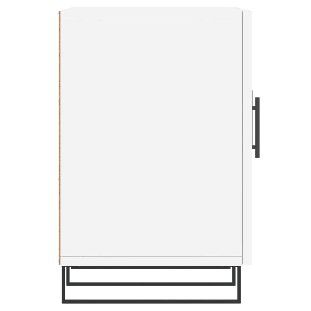 Meuble TV blanc 150x30x50 cm en bois