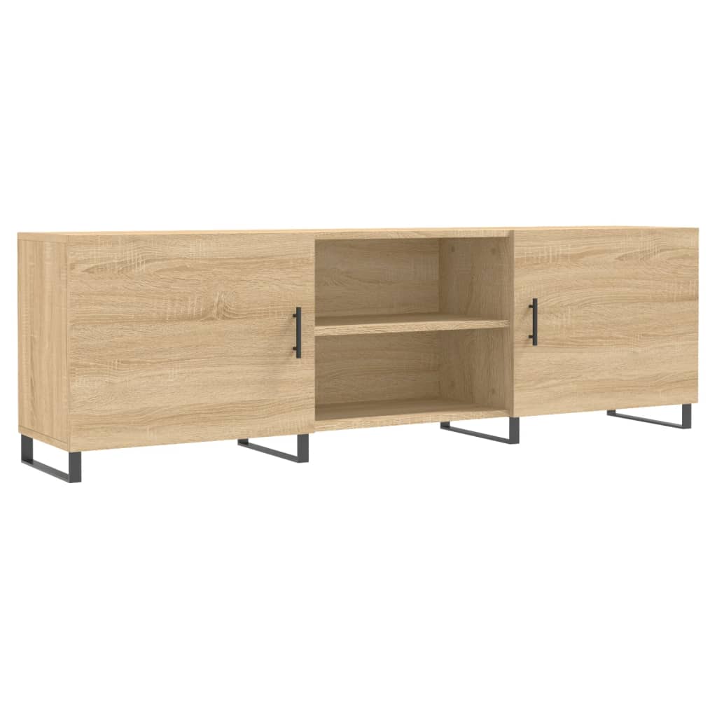 Meuble TV chêne Sonoma 150x30x50 cm matériau bois