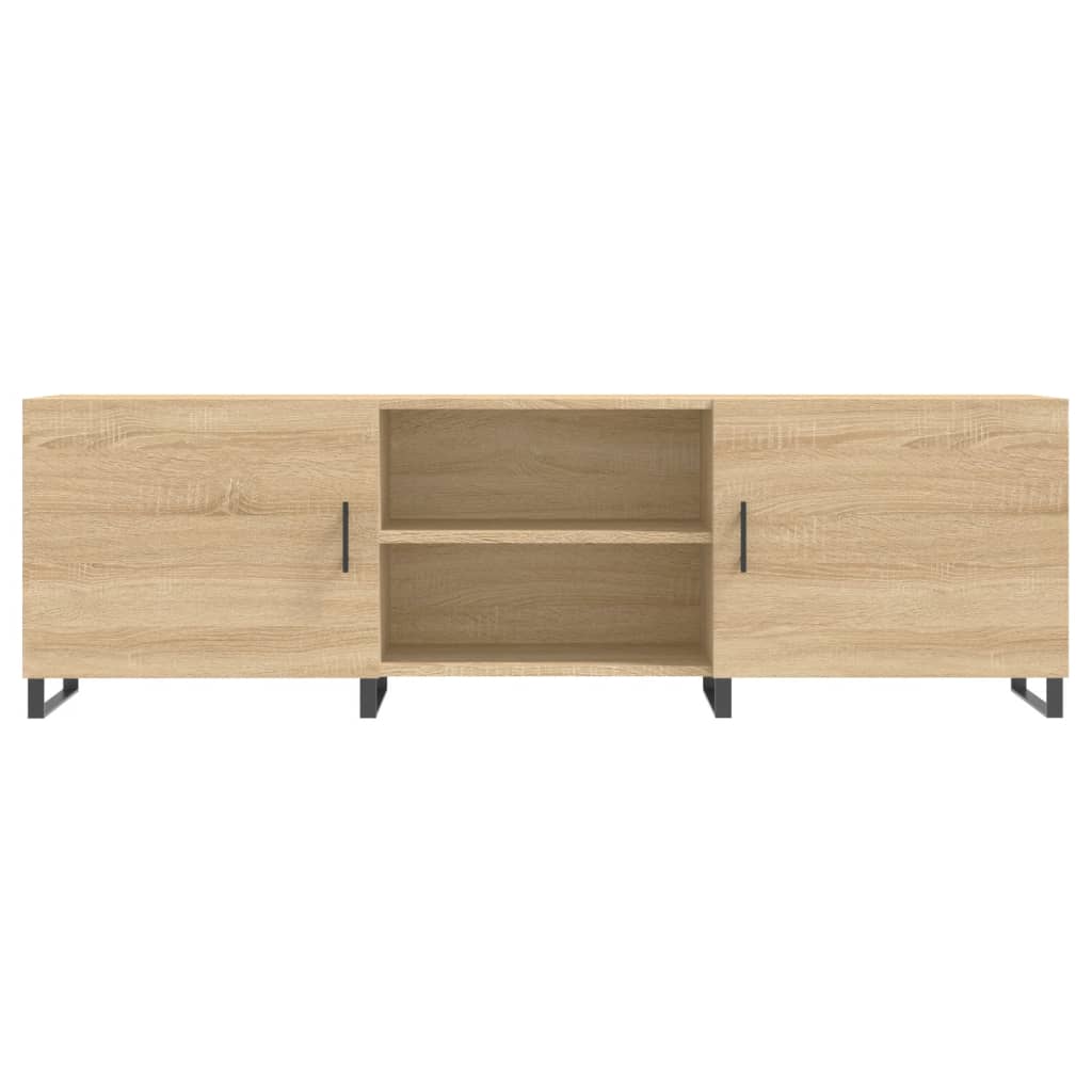 Meuble TV chêne Sonoma 150x30x50 cm matériau bois