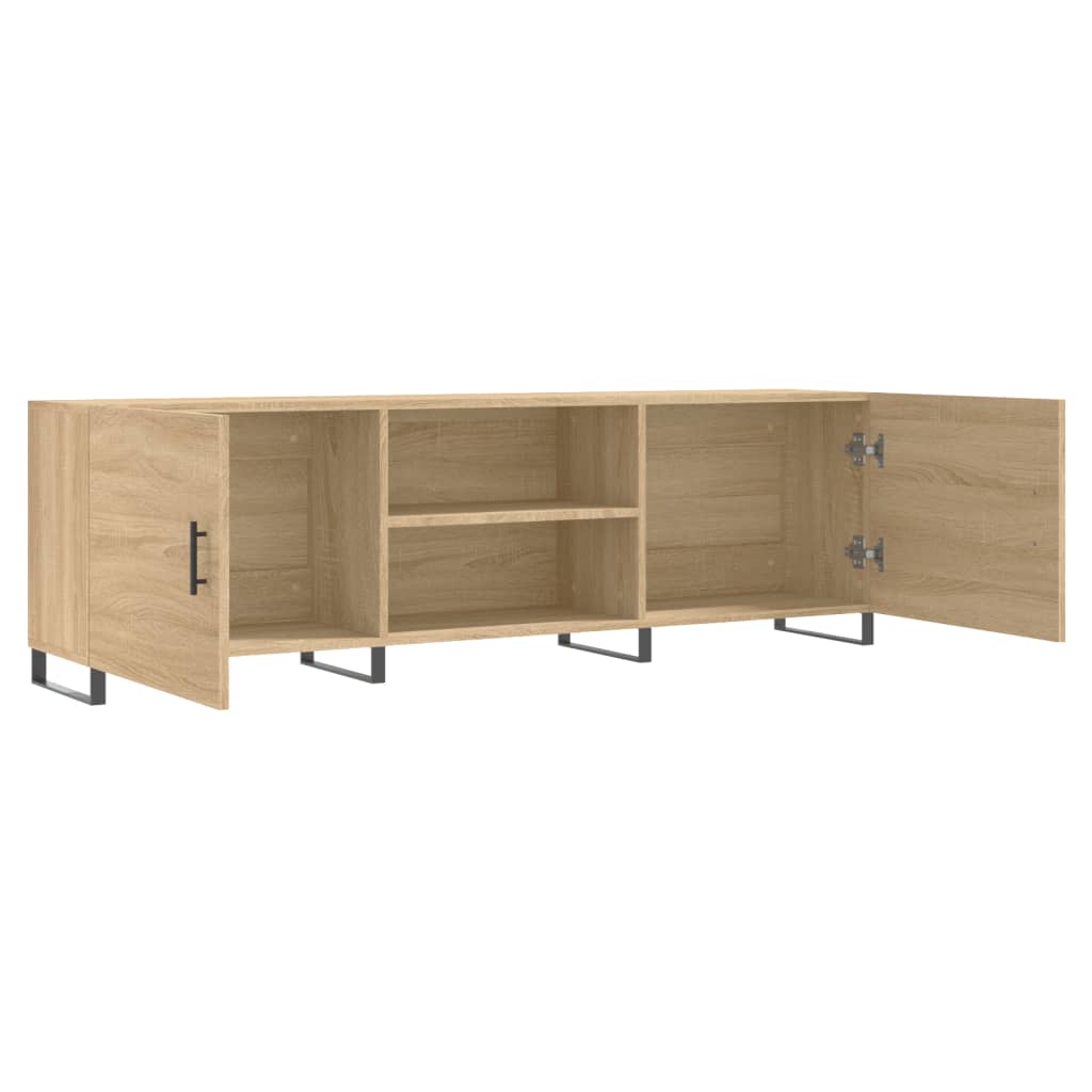 Meuble TV chêne Sonoma 150x30x50 cm matériau bois