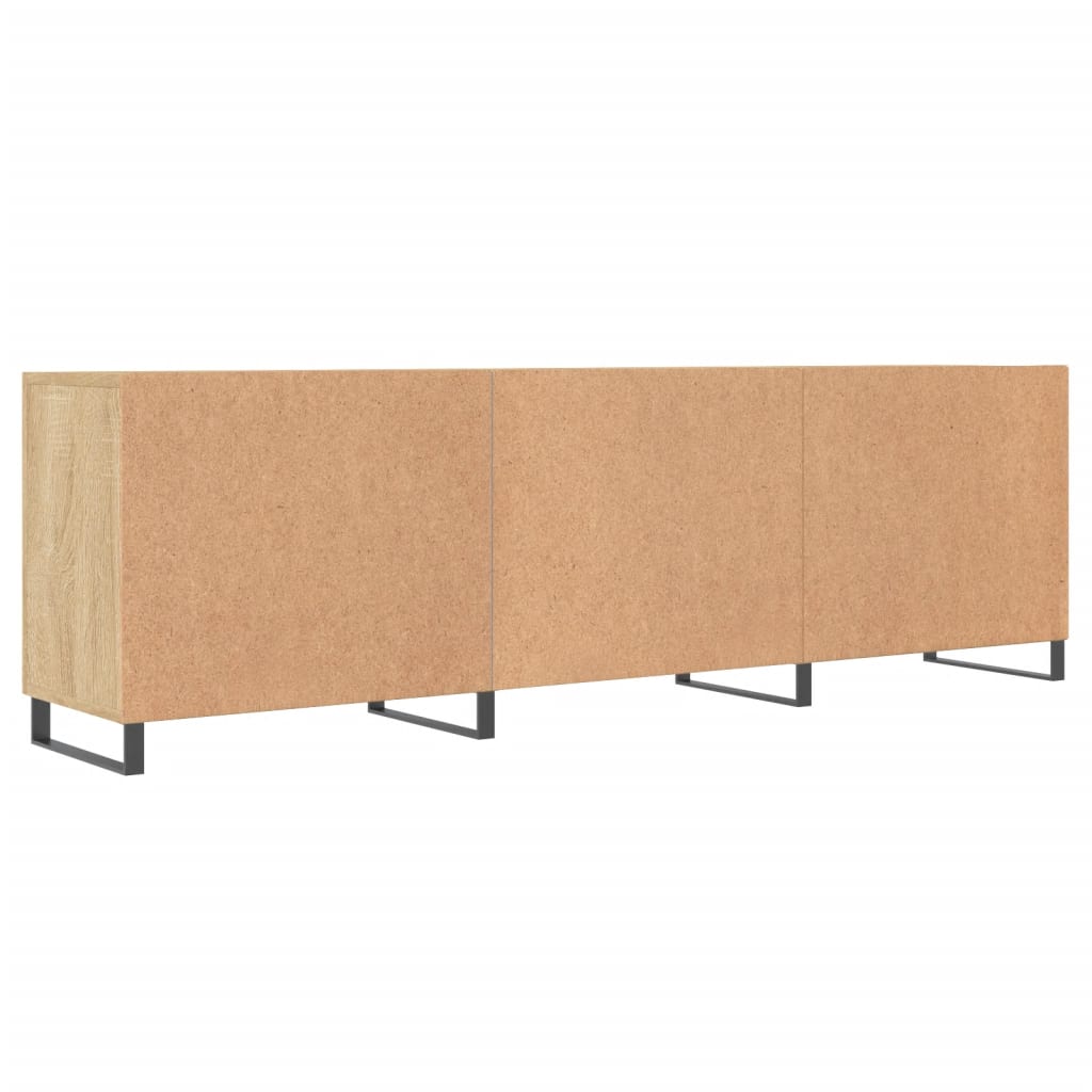 Meuble TV chêne Sonoma 150x30x50 cm matériau bois