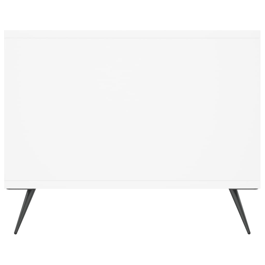 Table basse blanche 102x50x40 cm en bois