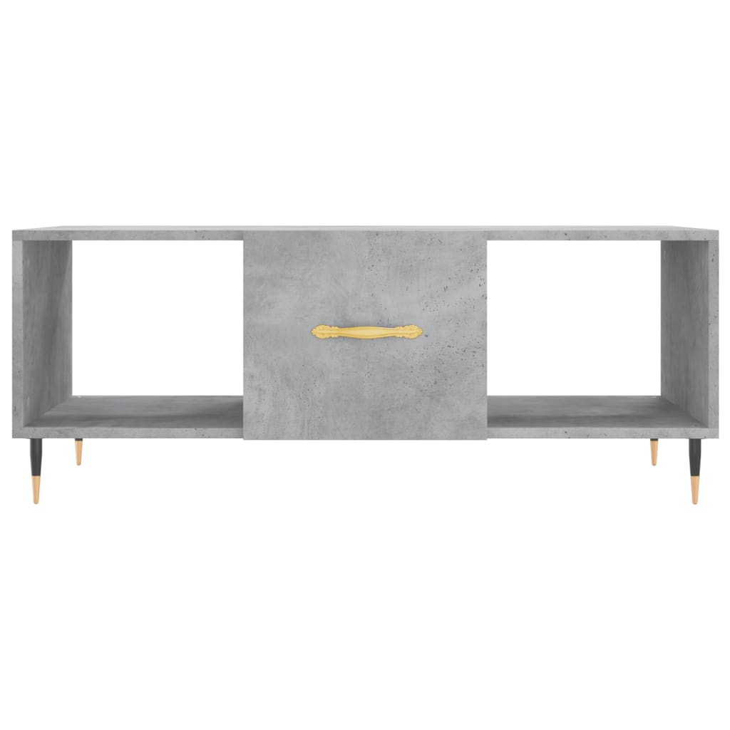 Couchtisch Betongrau 102x50x40 cm Holzwerkstoff