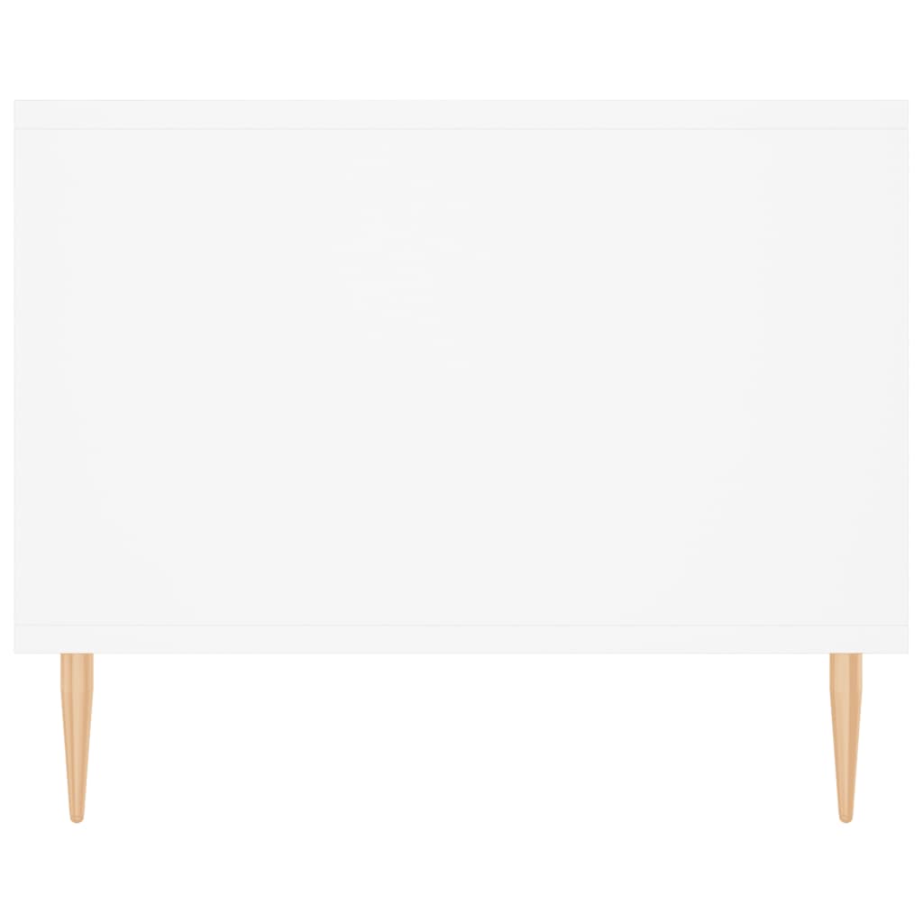 Table basse blanche 102x50x40 cm en bois