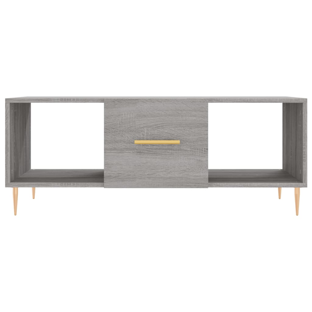 Table basse Sonoma grise 102x50x40 cm en bois