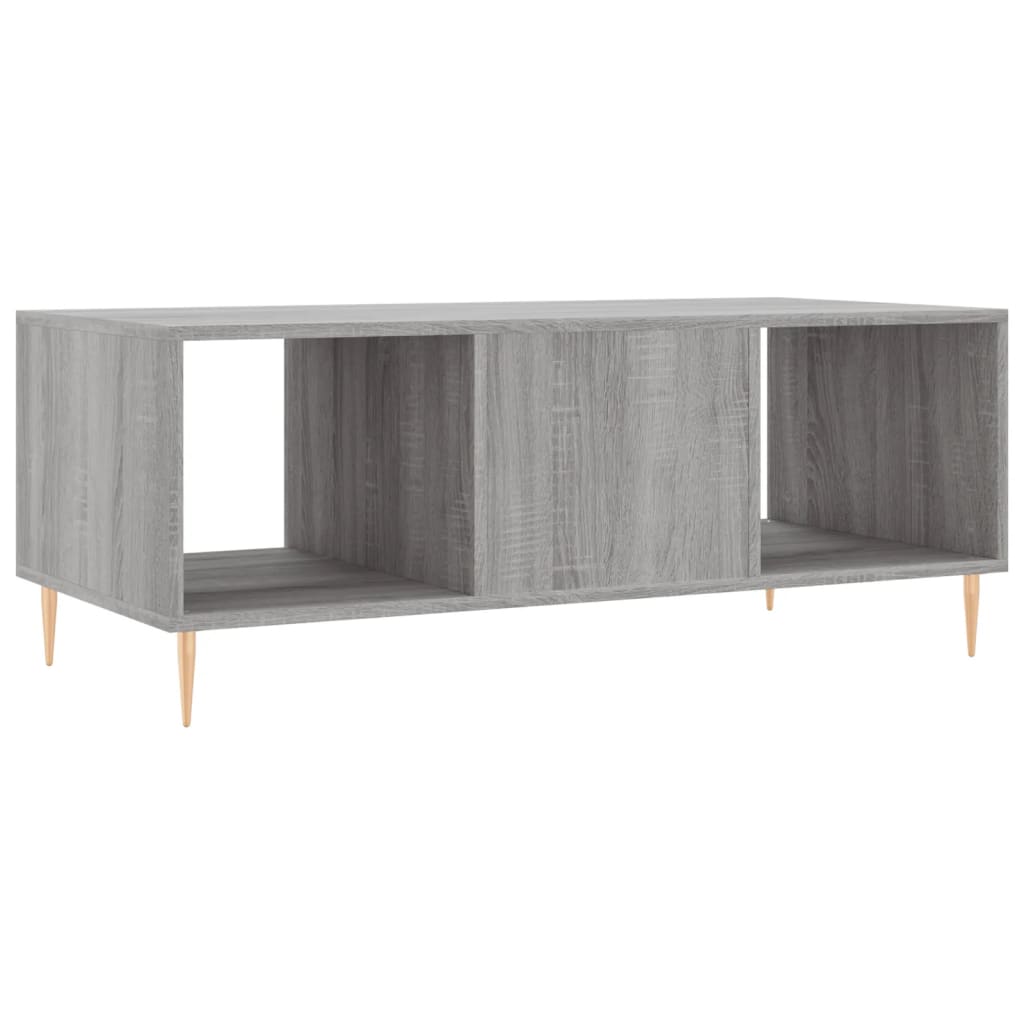 Table basse Sonoma grise 102x50x40 cm en bois