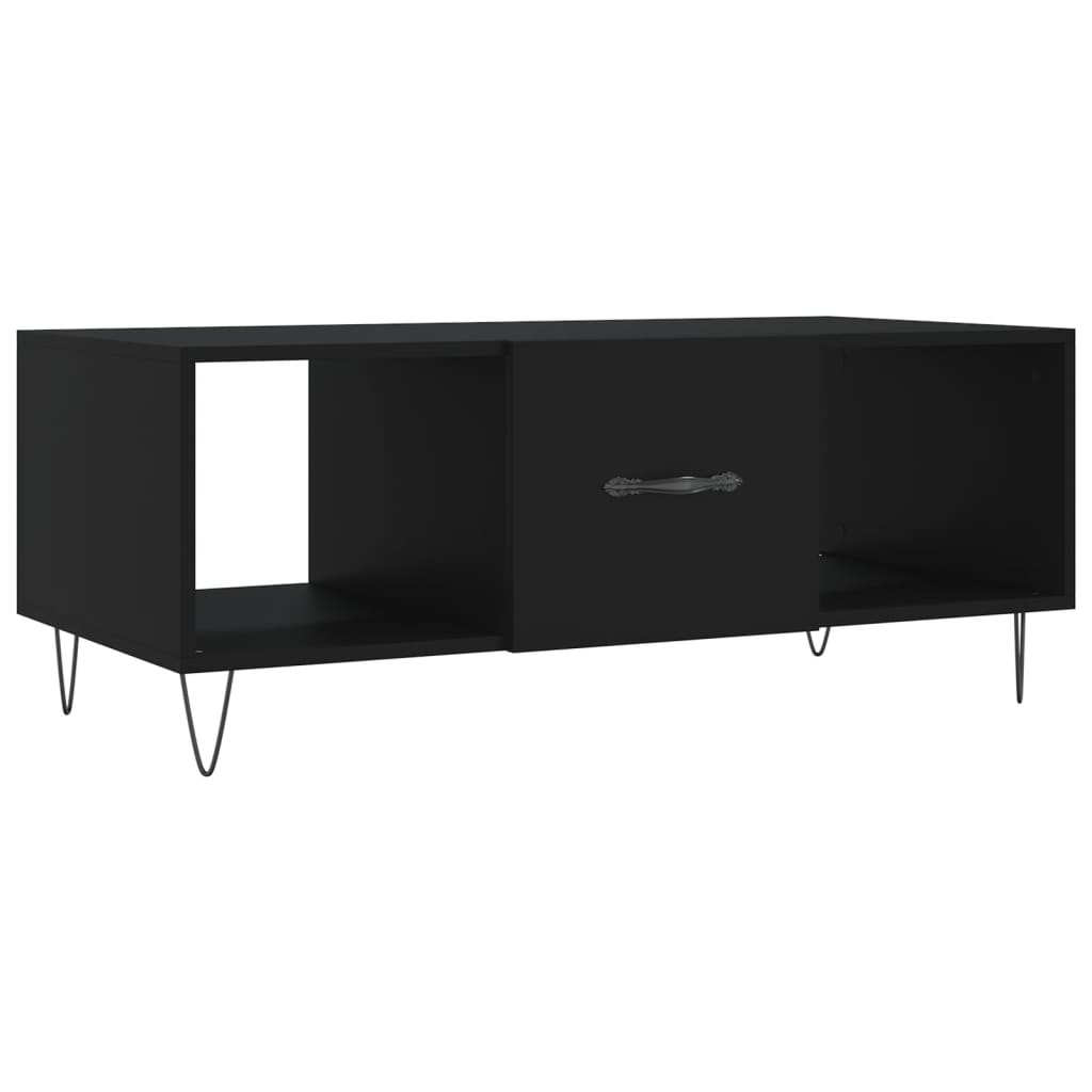 Coffee Table Black 102x50x40 cm Wood Material