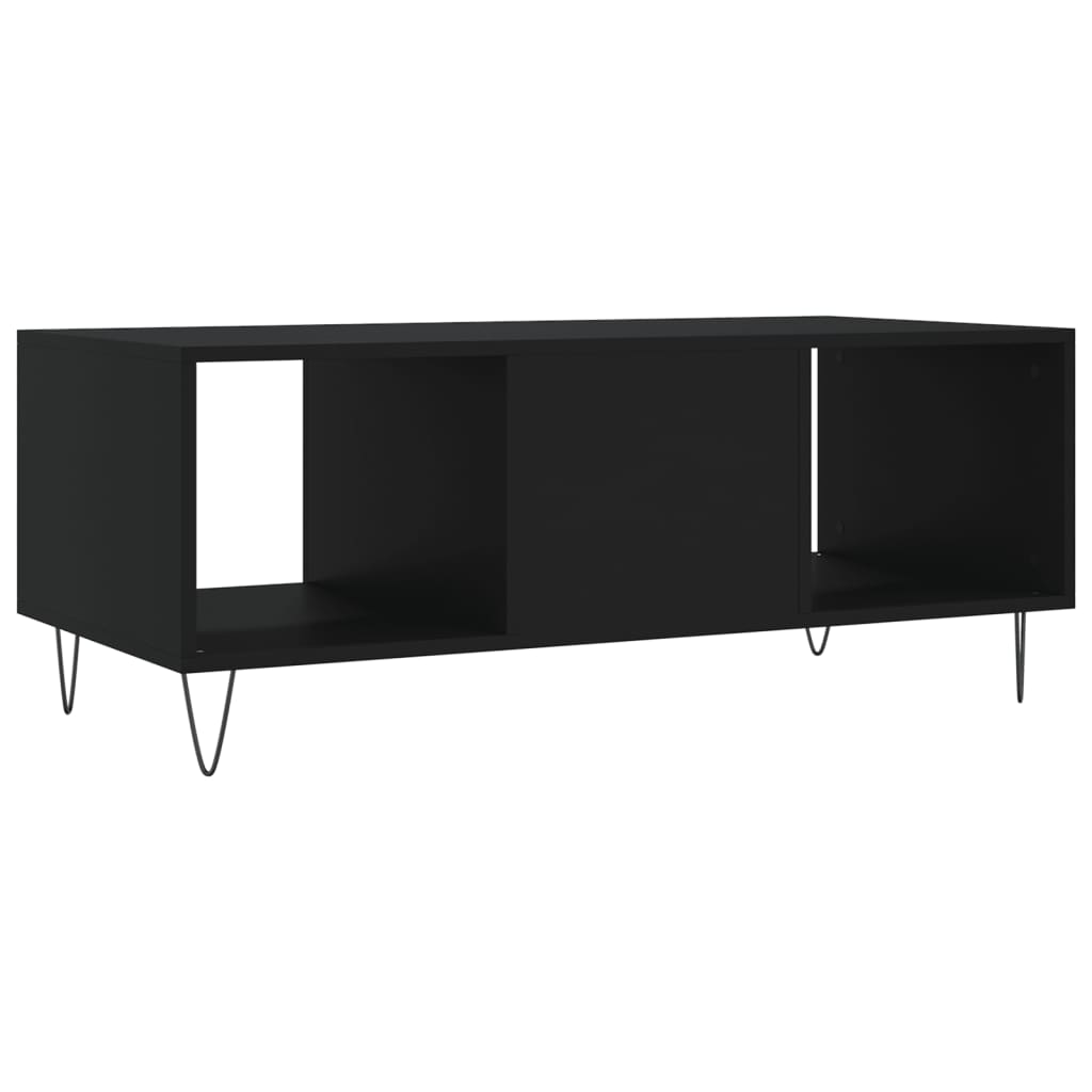 Coffee Table Black 102x50x40 cm Wood Material