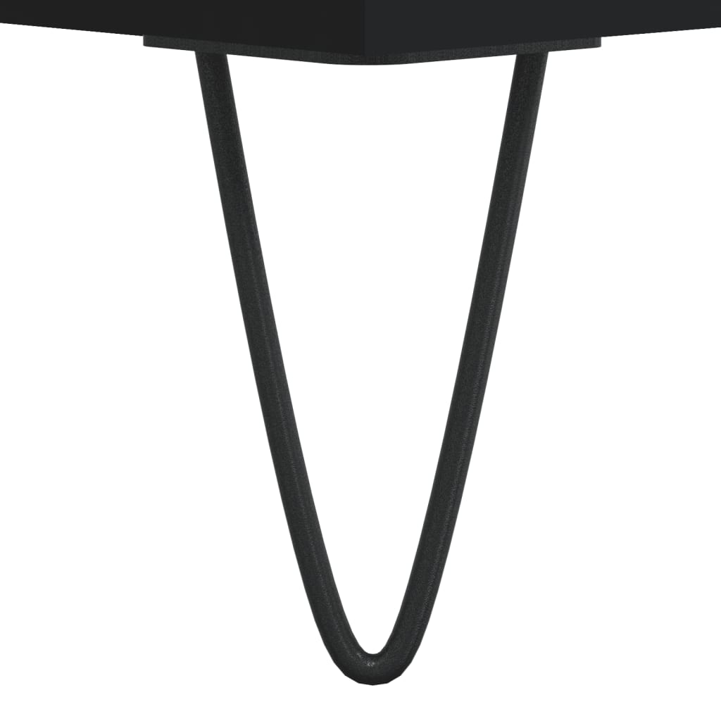 Coffee Table Black 102x50x40 cm Wood Material