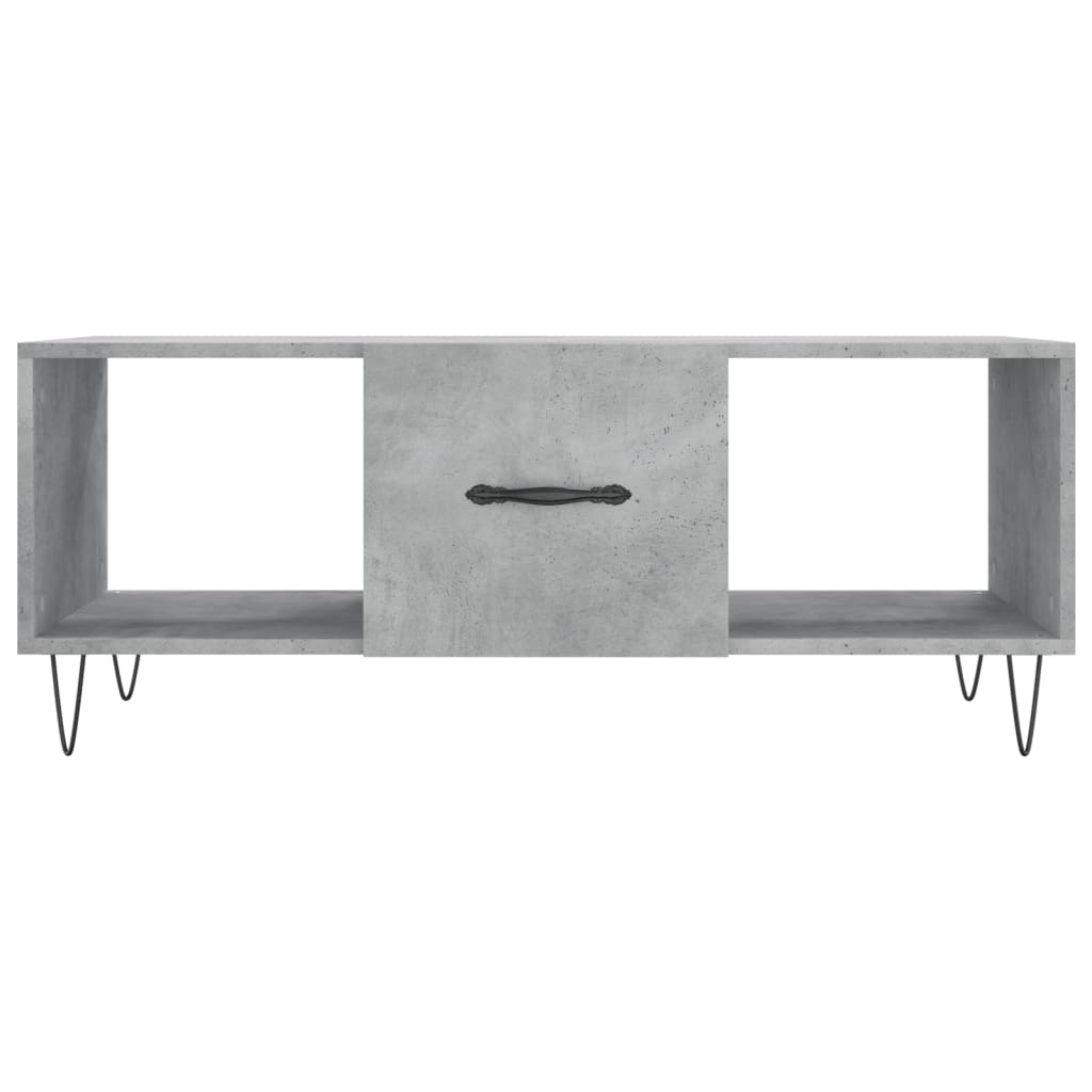 Couchtisch Betongrau 102x50x40 cm Holzwerkstoff