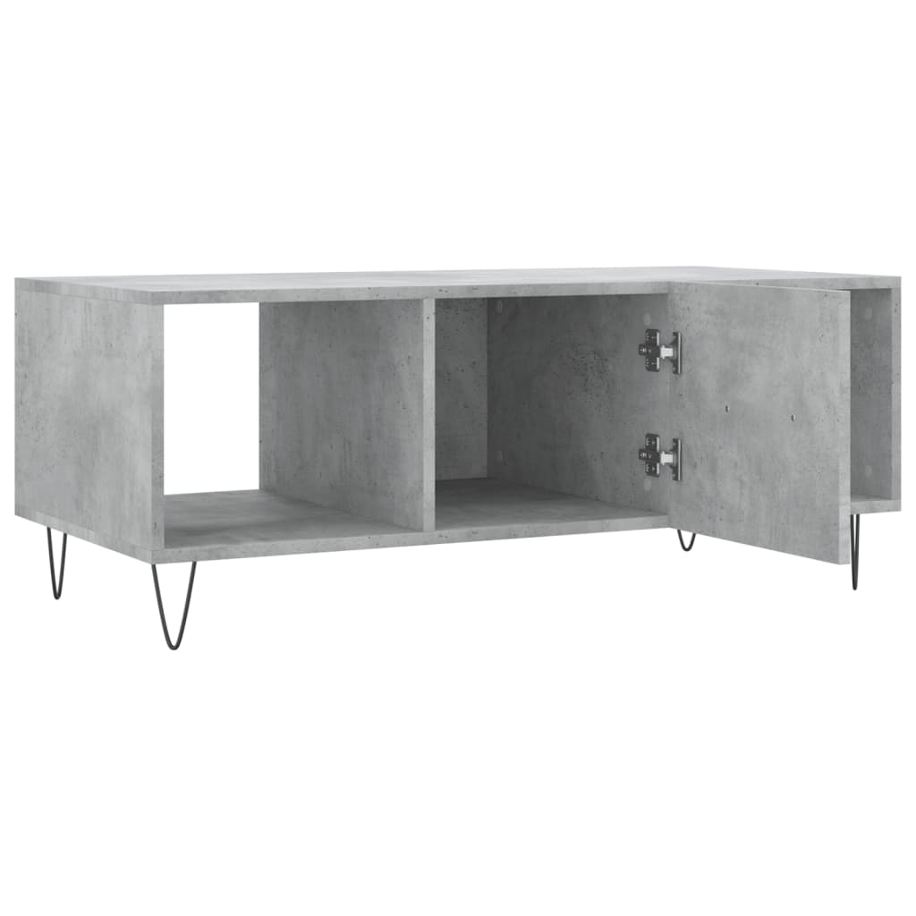 Couchtisch Betongrau 102x50x40 cm Holzwerkstoff