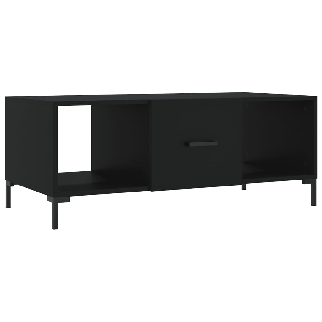 Coffee Table Black 102x50x40 cm Wood Material