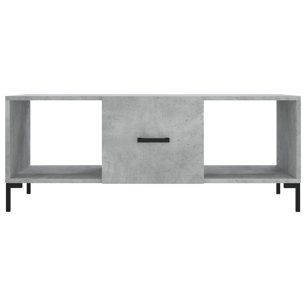 Table basse gris béton 102x50x40 cm en bois