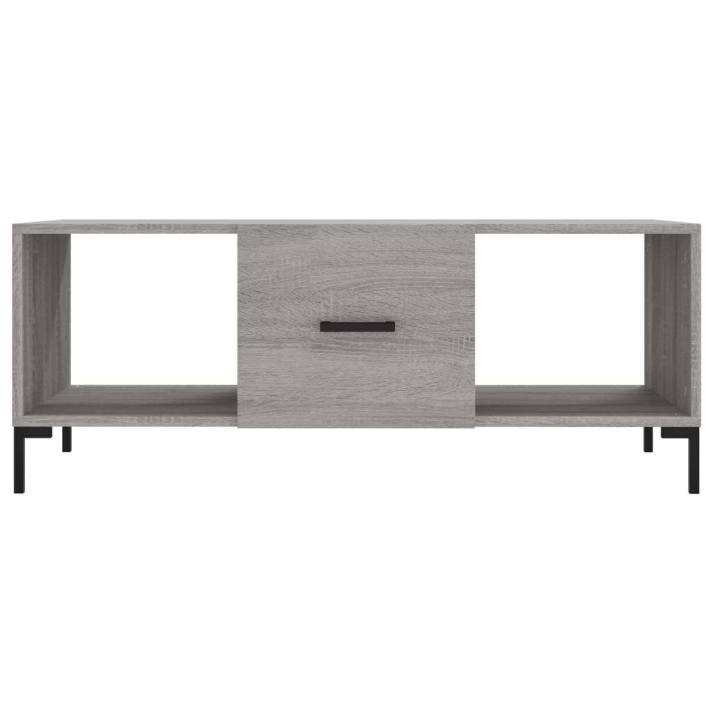 Table basse Sonoma grise 102x50x40 cm en bois