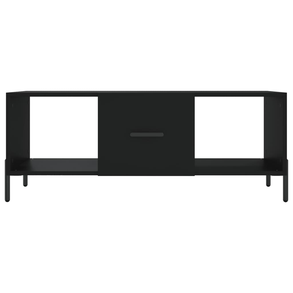 Coffee Table Black 102x50x40 cm Wood Material