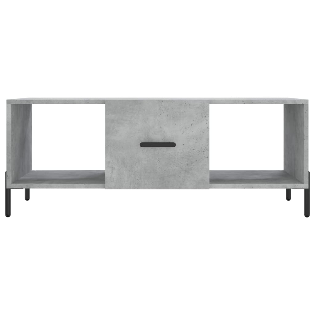 Table basse gris béton 102x50x40 cm en bois