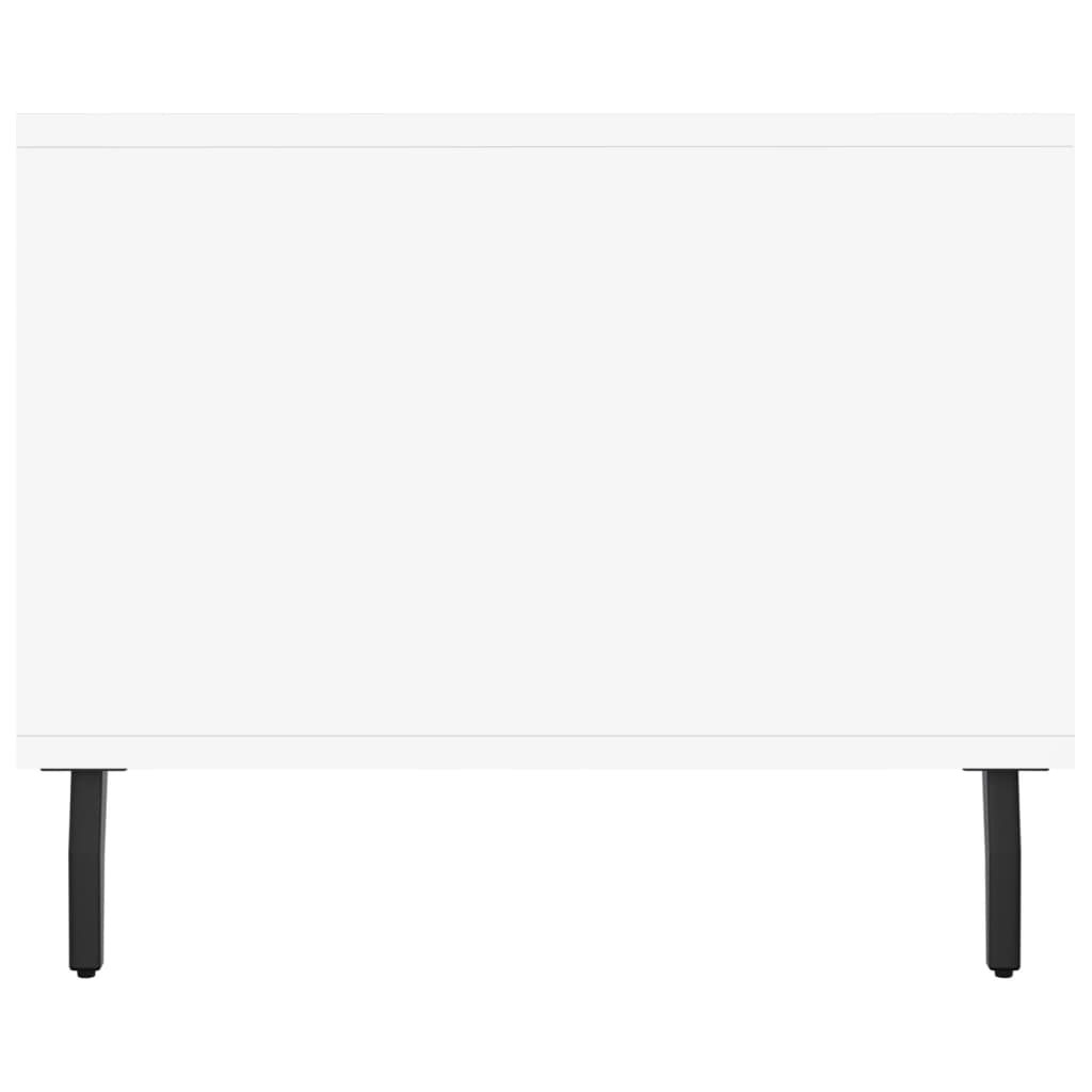 Table basse blanche 102x50x40 cm en bois
