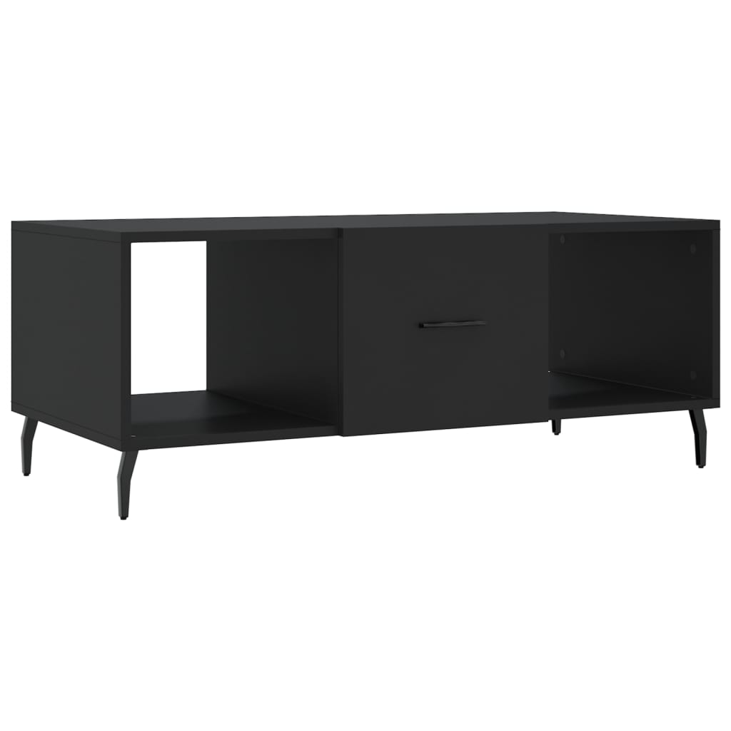 Coffee Table Black 102x50x40 cm Wood Material