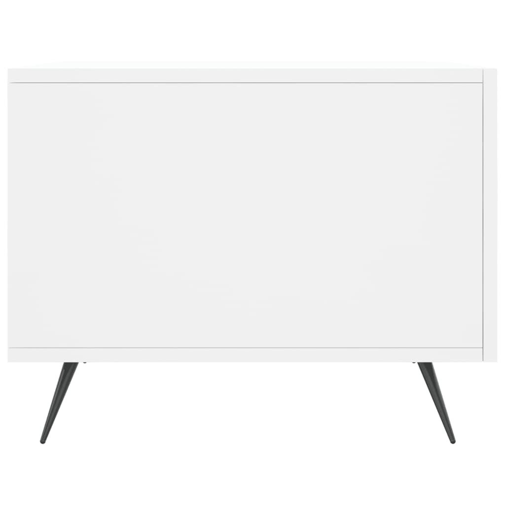 Table basse blanche 50x50x40 cm en bois