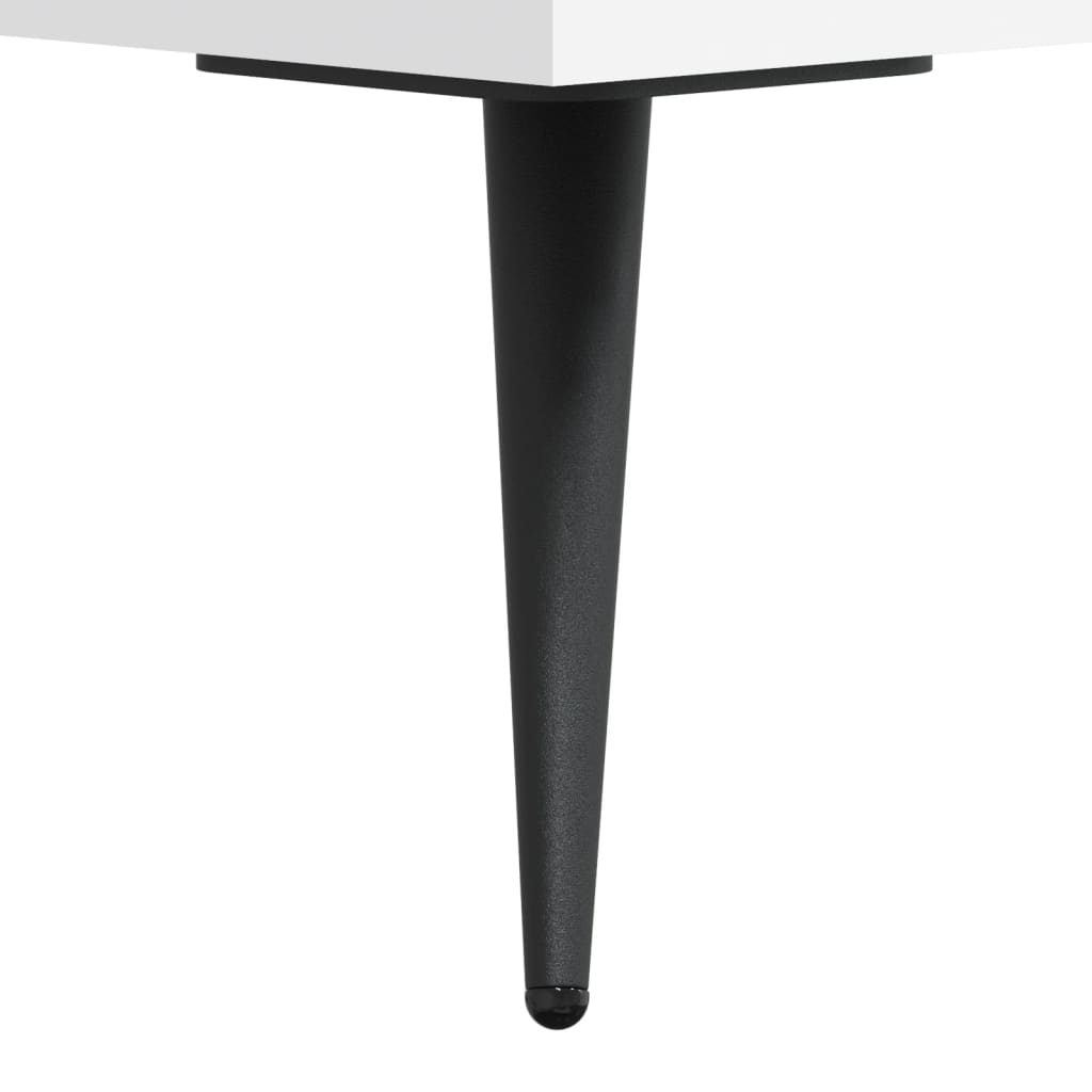 Table basse blanche 50x50x40 cm en bois
