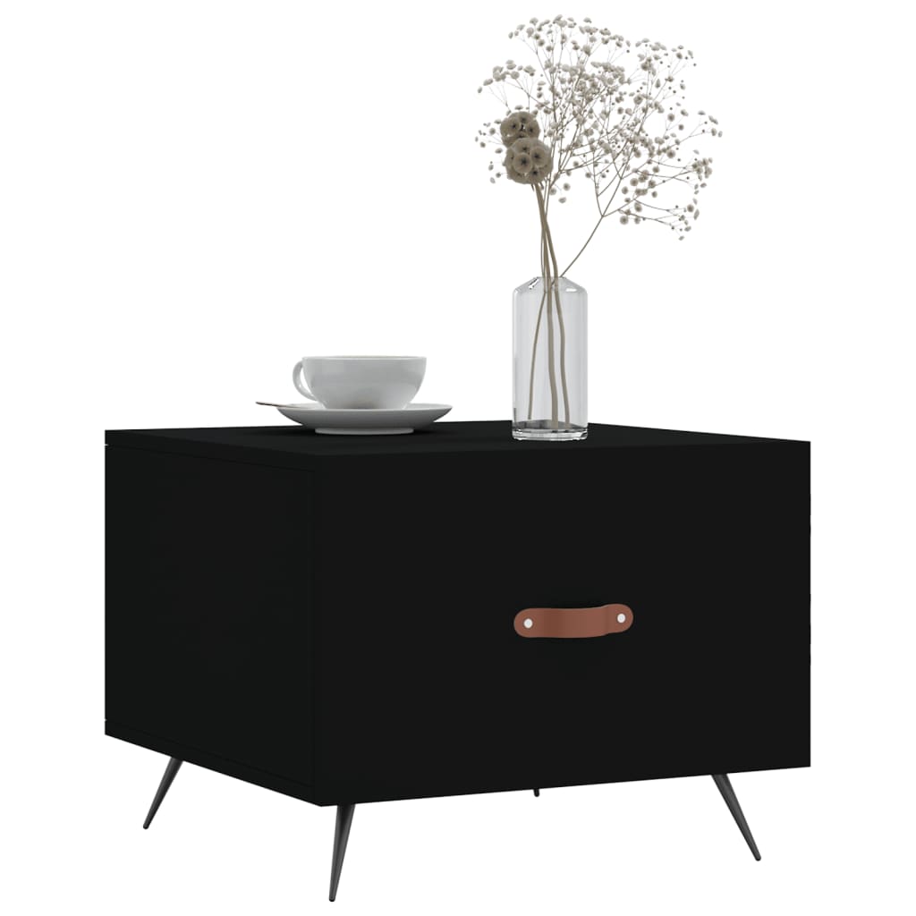 Tables basses 2 pcs. Noir 50x50x40 cm en bois