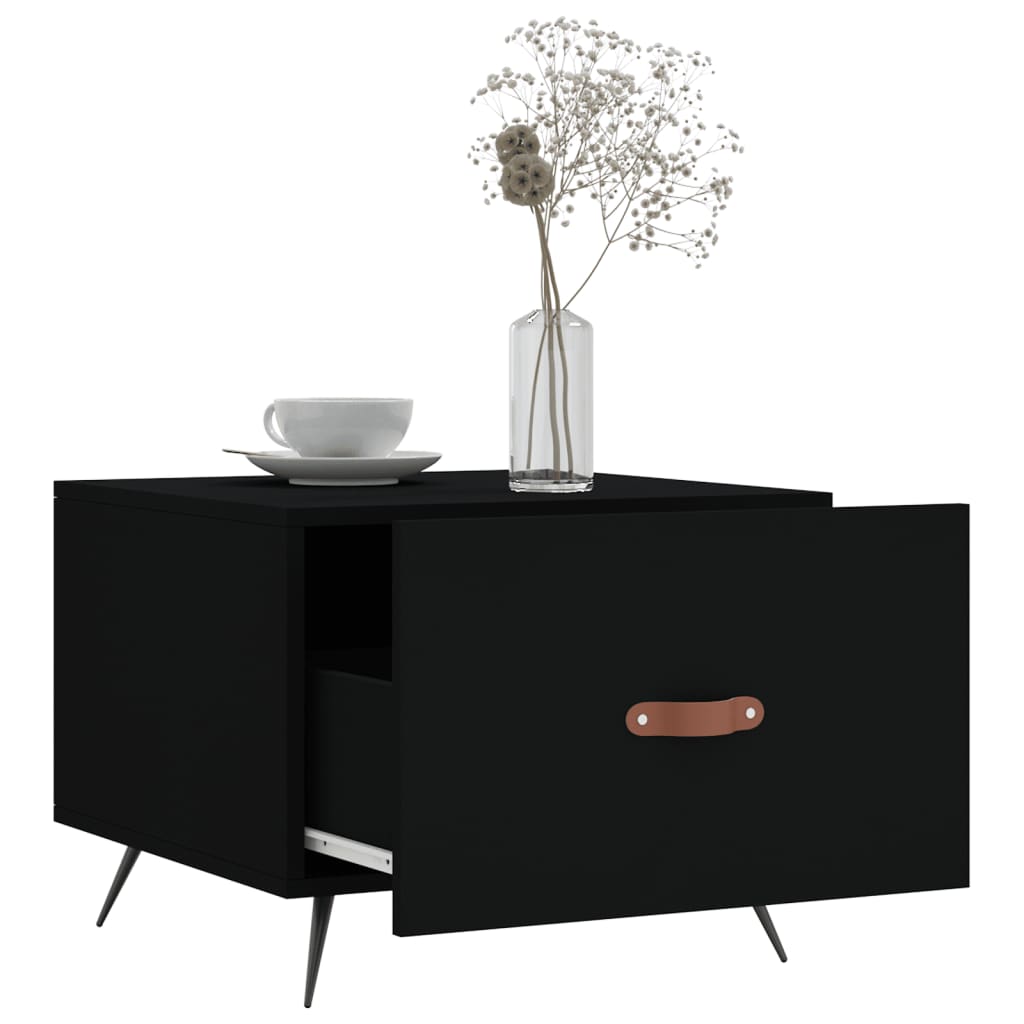 Couchtische 2 Stk. Schwarz 50x50x40 cm Holzwerkstoff