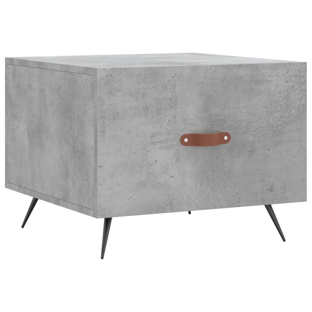 Table basse gris béton 50x50x40 cm en bois