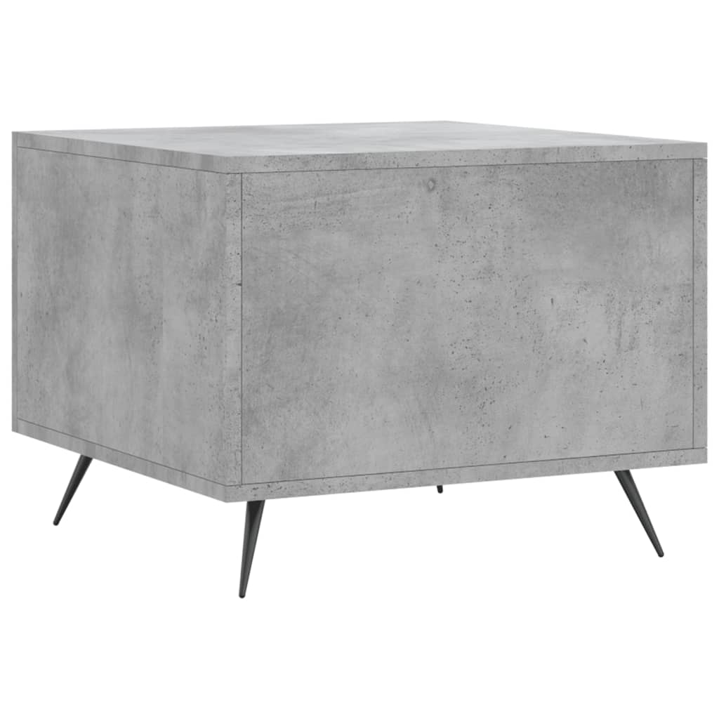 Table basse gris béton 50x50x40 cm en bois