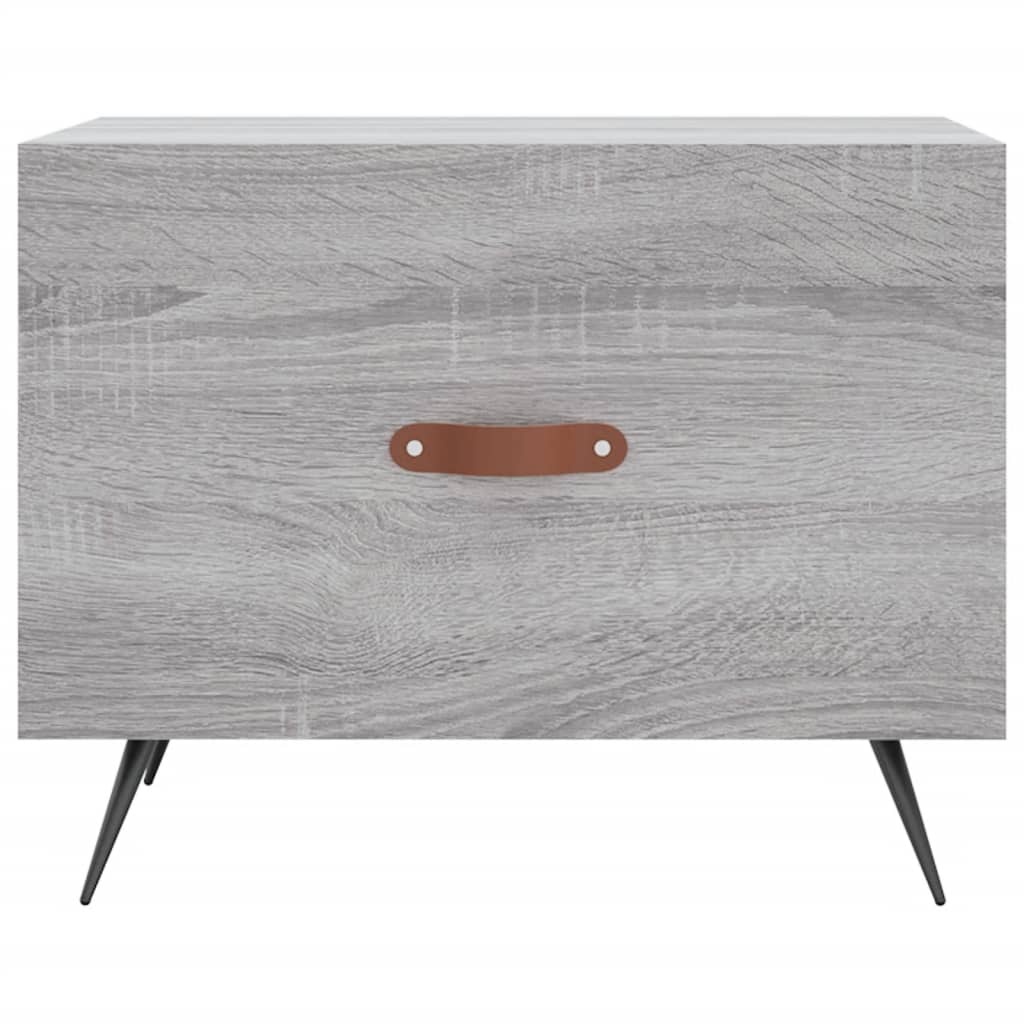 Table basse Sonoma grise 50x50x40 cm en bois