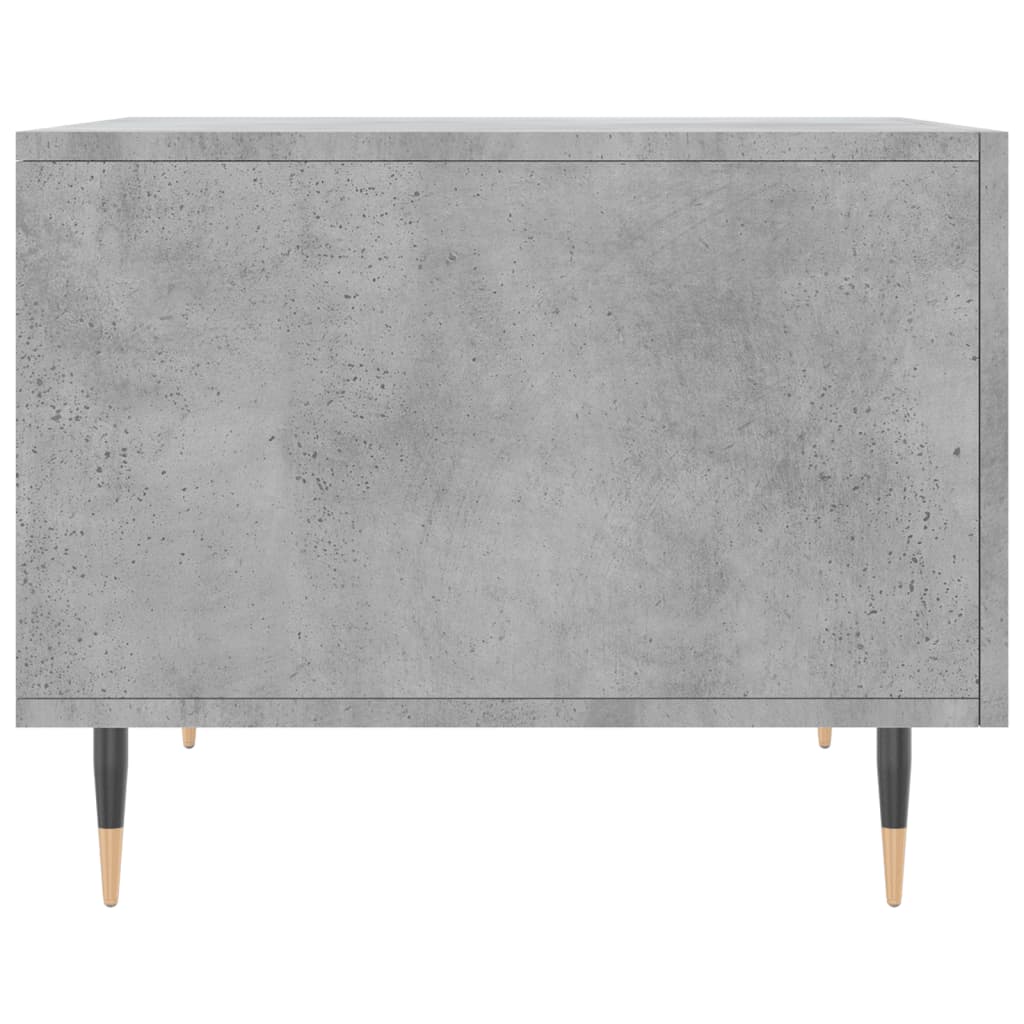 Table basse gris béton 50x50x40 cm en bois