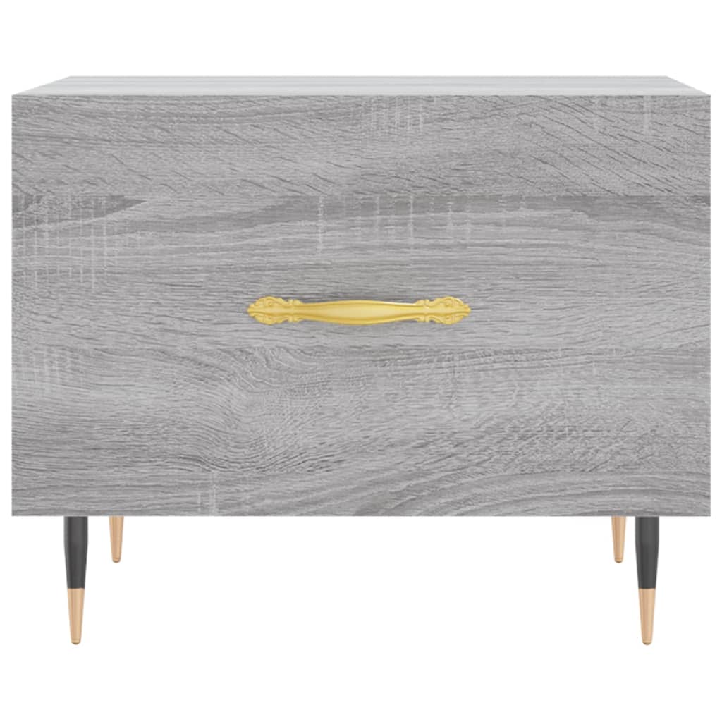 Table basse Sonoma grise 50x50x40 cm en bois