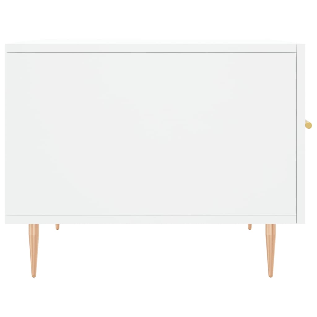 Table basse blanche 50x50x40 cm en bois